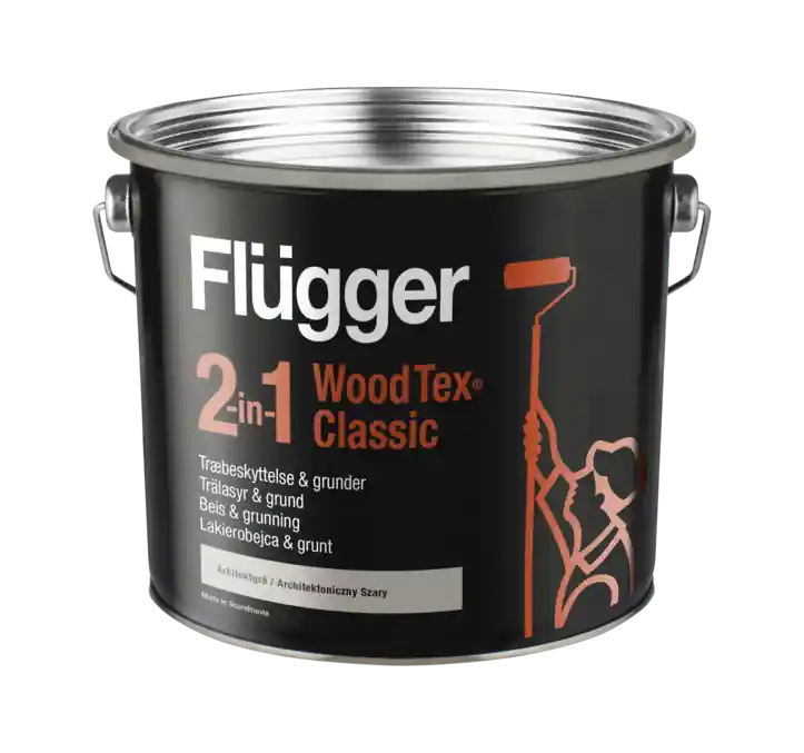 Begränsat antal Flügger 2 in 1 Wood Tex Classic - Trälasyr